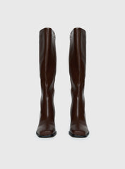 Renzo Knee High Boots Brown