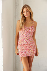 Heidi Floral Cinched Mini Dress