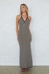Dua Striped Knit Maxi Dress