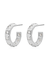 LUV AJ Mini Pyramid Stud Hoops