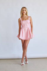 Daisy Square Neck Babydoll Mini Dress