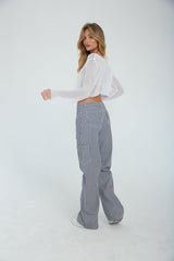 Hollie Cropped Long Sleeve Knit Top