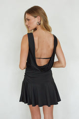Liza Cowl Back Mini Dress