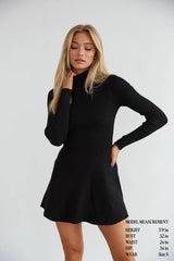 Millie Knit Turtleneck Mini Dress