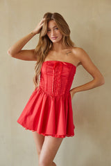 Sabrina Strapless Corset Mini Dress