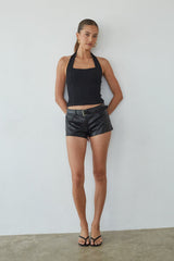 Tavi Ribbed Halter Top