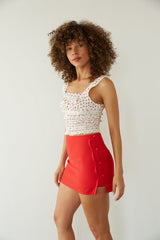 Beck Button Mini Skort