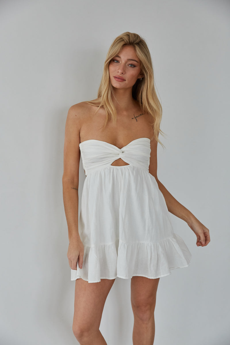 Savannah Twist Front Romper