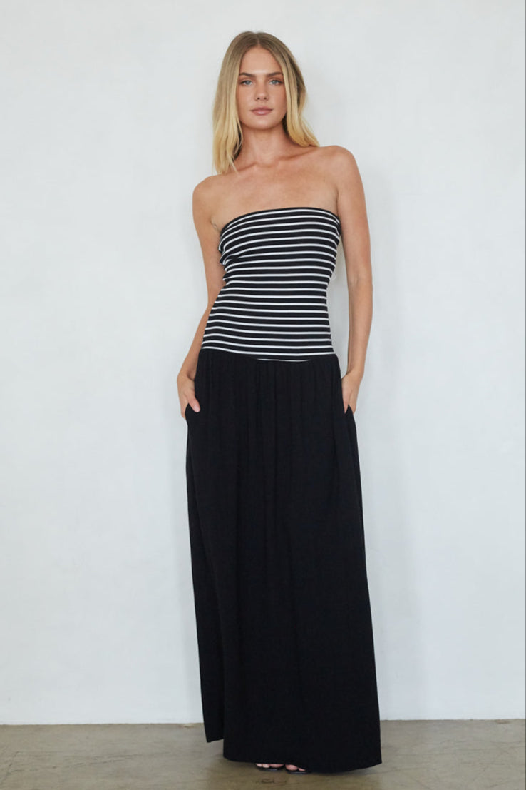 Toni Striped Maxi Dress