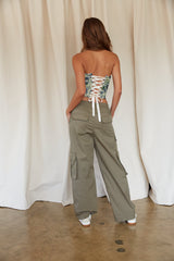 Thalia Wide Leg Cargo Pants